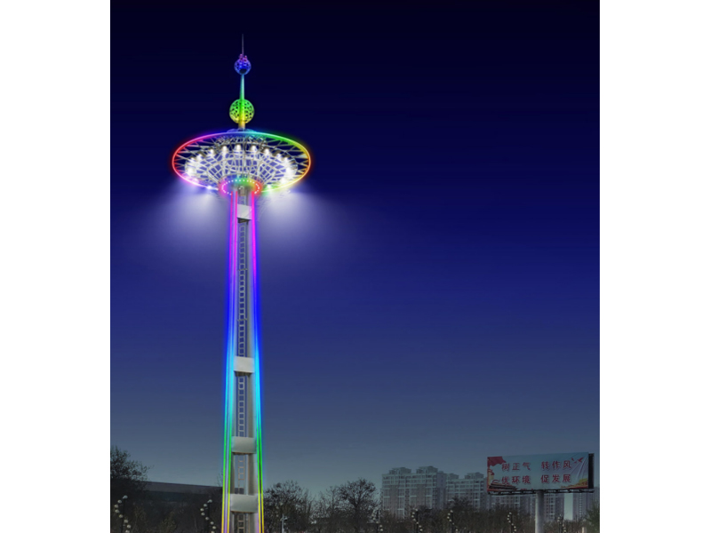 迁西县住房和城乡建设局滦水湾公园夜景亮化项目之32米高杆灯
